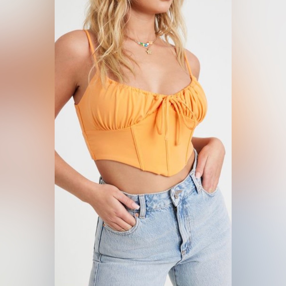 garage whitney bustier tank
